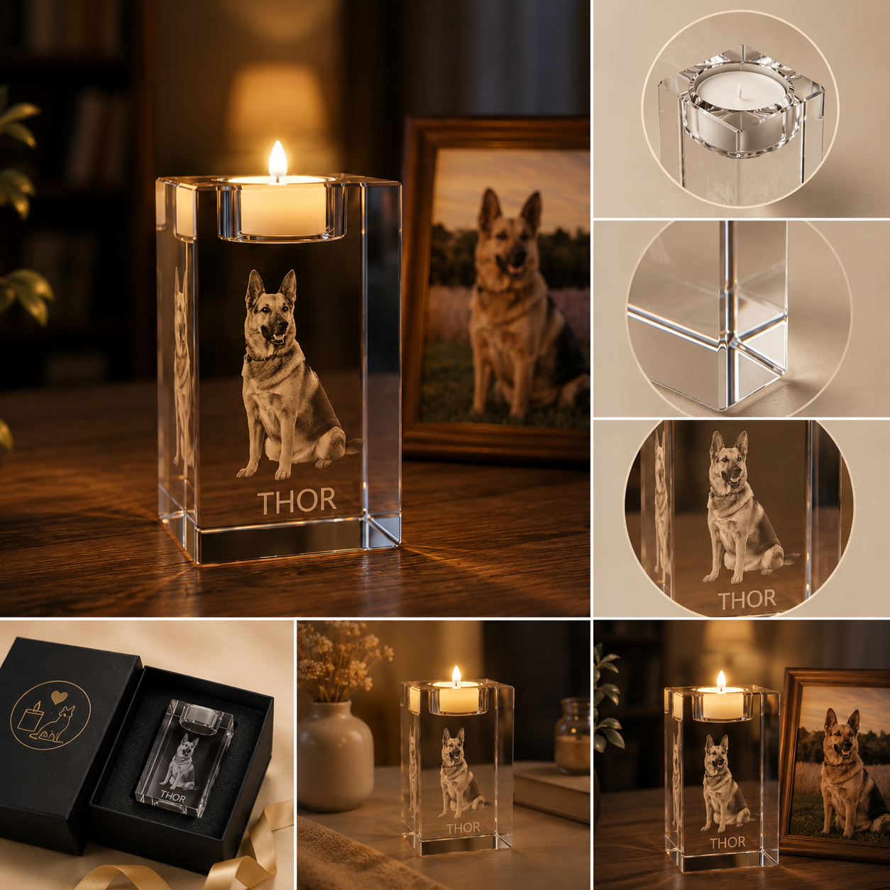 Portavelas 3D Personalizado EverGlow™