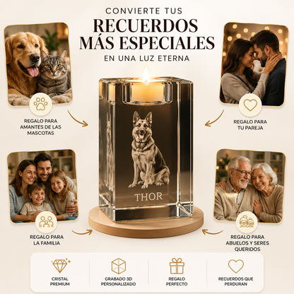 Portavelas 3D Personalizado EverGlow™
