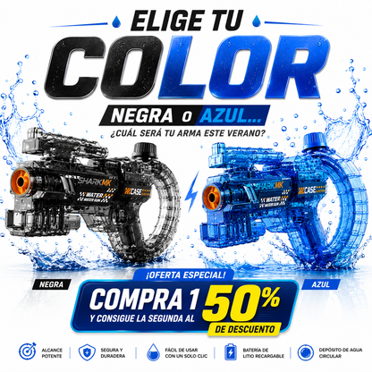 Pistola de Agua Eléctrica HydraX™ | Versión Anillo Recargable
